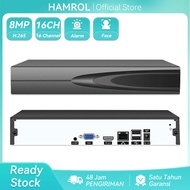 Hamrol 4K 8MP H.265 16CH CCTV NVR For 5MP 4MP 3MP 2MP IP Kamera Network Video Recorder Surveillance
