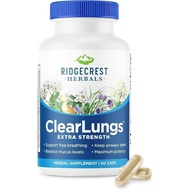 RIDGECREST HERBALS Clearlungs Extra Strength New 60 Capsules, 0.02 Pound