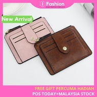 iFASHION 1466 Purse Soft Leather Mini Women's Card Holder Credit ID Card Holders Zipper Slim Wallet 