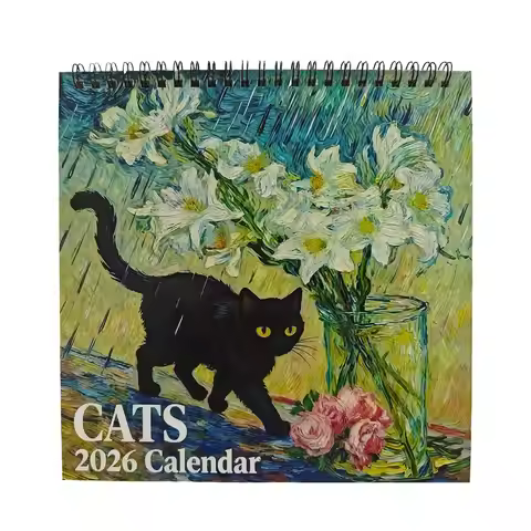 Cat Calendar 2026 Runs from January Until December 2026 Cat Monthly Calendar Jan - Dec 2026 Wall Pla