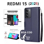CASE hp REDMI 15 CASE WALLET FLIP CASE WALLET FLIP LEATHER CASE PREMIUM-FLIP WALLET CASING WALLET
