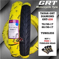 *GRT* TAYAR MOTOR 70/90-17 & 80/90-17 TUBELESS TYRE MAXXIS DIAMOND / SOBEK DIAMOND