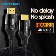 【COD】Vention สาย hdmi ต่อทีวี HDMI Cable สายต่อโทรศัพท์tv HDMI to HDMI Cable 4K HDMI 2.0 3D 60FPS Ca