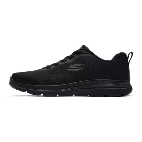 Skechers Men's Running Shoes Men's Casual Shoes Black Warrior Running Shoes Mesh Breathable Sports S