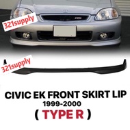 CIVIC EK EK99 FRONT SKIRT LIP TYPE R LOOK  / PU 1999-2000 S21 / MUGEN / Skirting Bumper Bodykit
