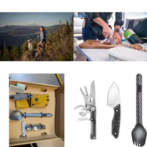 Gerber Gear Hike Kit - Camping Collection with Devour Multi-Fork, Stowe Fixed-Blade Knife & Armbar C