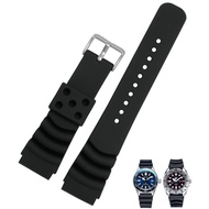 20mm Rubber Watch Band Suitable for Seiko SKX Z-22 Diver Strap 22mm Curve Vent Rubber Watch Band