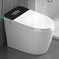 WITMYA Smart Toilet with Bidet Built in, Foot Sensor Operation, Auto Dual Flush, Heated Bidet Toilet Seat with Warm Water, Tankless Toilet with Siphon Jet Flush in 1.28GPF