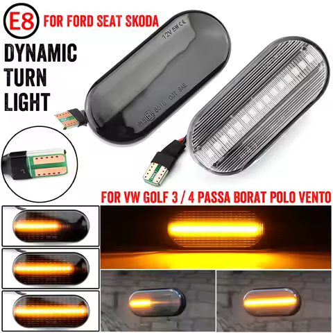 Led Dynamic Side Marker Turn Signal Light For VW Up Caddy T5 Amarok Jetta Golf 3 4 Fox Beetle Lupo S