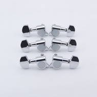 HS-Clearance Sale.  1 Set GuitarFamily 3R-3L Guitar Machine Heads Tuners  Chrome  ( #0751 ) MADE IN 