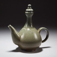 幽人對酌 柴燒厚胎細頸酒壺 酒器 溫酒壺 溫酒器 暖酒壺 白酒壺
