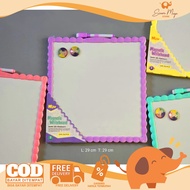 Fancy Whiteboard Color Magnet JL-116 Pastel Square Whiteboard 29 x 29 cm Portable