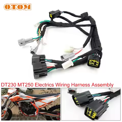 OTOM DT230 MT250 Motorcycle Electrics Wiring Harness Assembly Cable Plug For YAMAHA LONCIN KEWS HENG