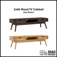 MAN Mission 5 Feet Solid Wood TV Cabinet - Walnut/Oak - FREE SHIPPING