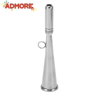 ADMORE Boat Fog Horn, 304 Stainless Steel Removable Mouthpiece Handheld Foghorn, Emergency Use Silve