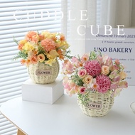 Flower Basket Roses/Fake Flowers/Simulated Flowers/Decorations/Living Room/Floral Ornaments/Dining T