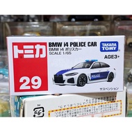 CL3 Tomica 29 BMW i4 Police Car 1/65 Asia Limited New In Seal Small 6.5-7.0 Cm