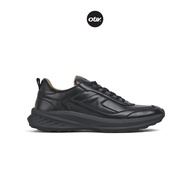 Otiv Vogue Black - Sepatu Sneakers Kulit Casual Pria Kuliah Kerja Travelling Riding