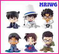 MRIWG ตุ๊กตาอะนิเมะการ์ตูนฟิกเกอร์โคนันนักสืบ6ชิ้น/เซ็ตแบบจำลองทำมือ GK จอมโจรคิดพีวีซีประดับรถยนต์ข