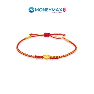 999 Pure Gold Ingot Bracelet | MoneyMax | 24K Gold with Ingot Charm Braided Bracelet | NB1917