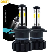 DICN 2PCS CarTnT Super H11 LED ไฟหน้า Mini H11 LED H7 H8 H9 H11 HB3 HB4 9005 9006หลอดไฟอัตโนมัติหลอด