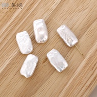 Natural Baroque Rectangle Freshwater Pearl DIY Handmade Necklace Bracelet Pendant Earring Earring Fa