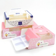 Portable Separated Cake Box Cold Cover Moon Cake Box Daifuku Gift Box Window Blister Baking Packaging20One Pack