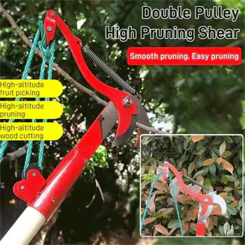 Double Pulley High Pruning Shear 2025 Japan Denosuke carbon steel labour-saving high stem shears Tre
