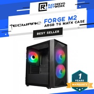 Tecware Forge M2 TG ARGB MATX (Black/White) Gaming Case [Airflow Optimized]