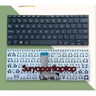 HITAM Keyboard ASUS VivoBook 14 A409, A409F, A409FA, A409FL, A409M, A409MA, A409U, A409UA, A409UJ, M