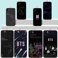 iPhone 14 14 Pro Max 14 plus 15 15 Pro Max 15 plus AQ95 Love Yourself BTS Soft black phone case