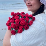 crochet Flower Bouquet handmade Rose 1 flowers