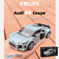 PNLIFE Block Audi R8 Coupe 1:24 Building Blocks C55027 199 PCS Building Toy for Kids Adult Gift