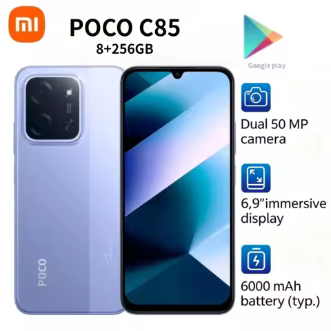 2026 New Model POCO C85 Global Version Smartphone, 6.9" 120Hz Display, 6000mAh Battery 33W Fast Char