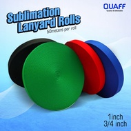 I.D LACE PRINTABLE SUBLIMATION LANYARD (1INCH&3/4) FOR LANYARD MAKING MATERIALS 50 METERS ROLL