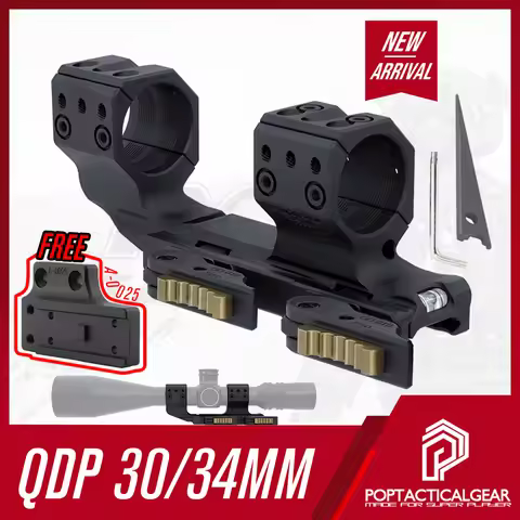 SPECPRECISION MetalCNC Tactical QDP-4616 QDP-3616 34/30mm H38mm/H40mm/1.50"/1.57" QD Scope Mount Hun