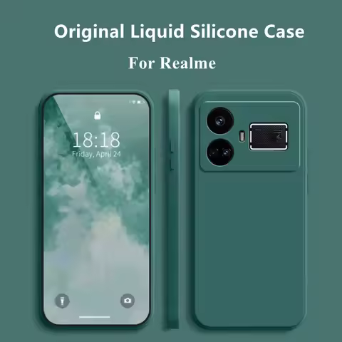 For Realme GT5 Case Realme GT5 GT3 Realme GT Neo 5 3 3T Cover Coque Funda Soft Original Liquid Silic