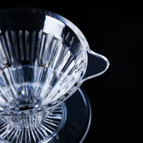 Crystal Eye Dripper 1-4 Cups Glass Slow Brewing Accessories Pour Over Coffee Dripper Reusable Coffee