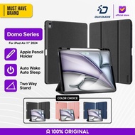Case iPad Air 6 11 Inch 2024 DUX DUCIS Domo Series Clear Auto Sleep Wake With Apple Pencil Holder Tr