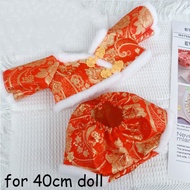 10/ 20CM 40cm Doll Clothes New Year Outfit Red Tang Suit Plush Toys Accessories Jungkook Jimin TWICE