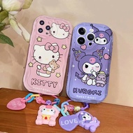 Hello Kitty Kuromi Pendant Phone Case For Huawei Honor 90 Lite X9C SMART 5G 20 Nova 5T 11 10 9 7 SE 