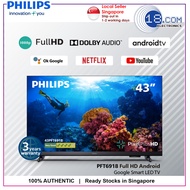 PHILIPS Android SMART LED FHD 43" TV | 43PFT6918/98 | Youtube | Netflix | meWatch | Google Assistant | Dolby Atmos | 3 years warranty