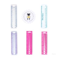 Shwnee Knitting Measuring Ruler Needle Sizing Tool Knitting Needle Measuring Tool