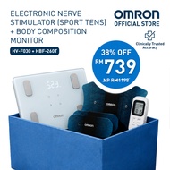OMRON Electronic Nerve Stimulator (Sport TENS) HV-F030 with Body Composition Monitor HBF-260T1