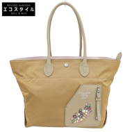 ADMJ 尼龍 x 縮水皮革 施華洛世奇水晶 騎士口袋 胡桃木色 23SC060404A [二手]