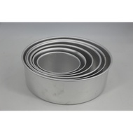 4/5/6/7/8/9 inch Straight Edge Aluminium Deep Fix Base Round Cake Tin with Size/ Cake Pan
