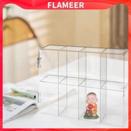 [Flameer] Figures Display Case Figurine Shelf 8 Grid Doll Storage Box for Collectibles