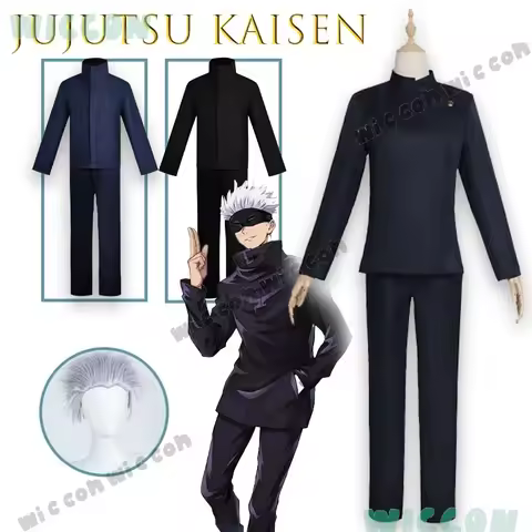 Juj utsu Kai sen Satoru Gojo Official Cosplay Costume Anime Character Uniform Blindfold Outfit Men W