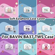 READY STOCK! For BAVIN BA37 TWS Case Cartoon Cute Alien dogs for BAVIN BA37 TWS Casing Soft Earphone