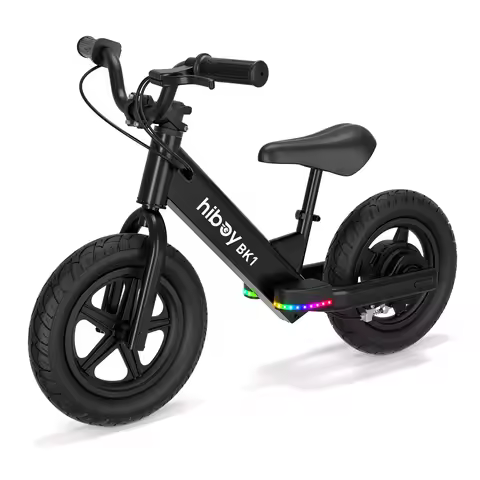 Hiboy Kids Electric Balance Bike 12 Inch, 5.6/9mph Speed, Adjustable Seat, 4.9 Miles Range for Ages 